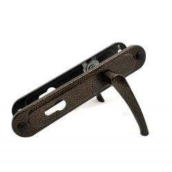 Ручка дверная Absolyute (Абсолют) на планке РФ1-85/07А (медь антик)