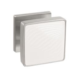 Ручка Punto (Пунто) раздельная K.EST.Q52.GIPNOZ SSC/WH-16 сатинированный хром/белый