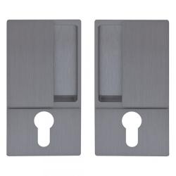 B30003.01.32 AGB (АГБ) Ручка WAVE под цилиндр (мат хром), для раздвижных дверей