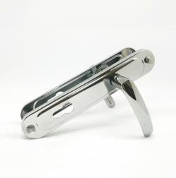 Ручка дверная Zenit (Зенит) на планке РФ1-85.02 (85 мм) хром