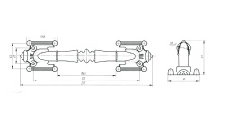 Ручка-скоба Zenit (Зенит) РС-1 (мат.черный)