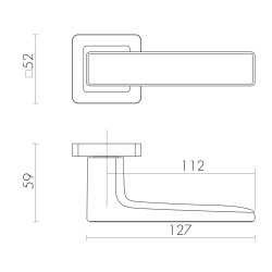 Ручка Fuaro (Фуаро) раздельная K.XM52.DENVER (DENVER XM) SN/CP-3 матовый никель/хром