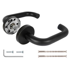 Ручка Fuaro (Фуаро) раздельная R.DSS201-0203/19 (8х110 мм) (INOX 201) BLACK