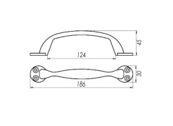 Ручка-скоба Zenit (Зенит) РС100.02 (медь)